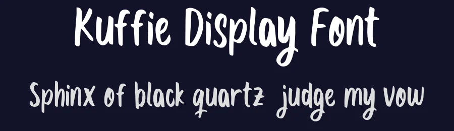 Kuffie Display Font by inspirasign — Display Font — thumbnail 2