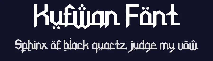 Kufwan Font by twinletter — Display Font — thumbnail 2