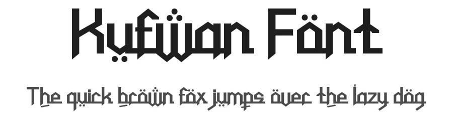 Kufwan Font by twinletter — Display Font