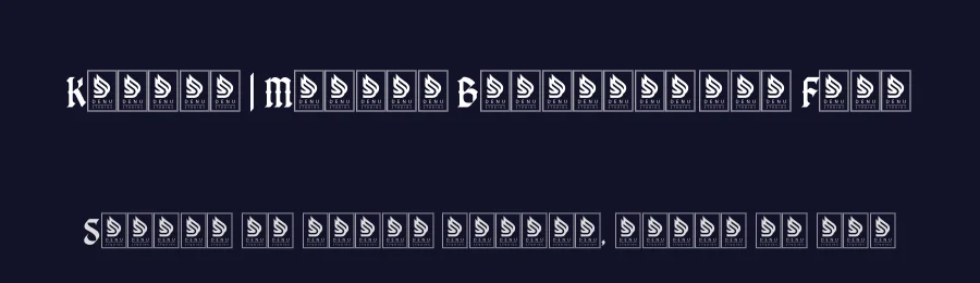 Kujang | Modern Blackletter Font by Denustudios — Blackletter Font — thumbnail 2