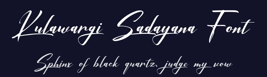 Kulawargi Sadayana Font by Denustudios — Script Handwritten Font — thumbnail 2