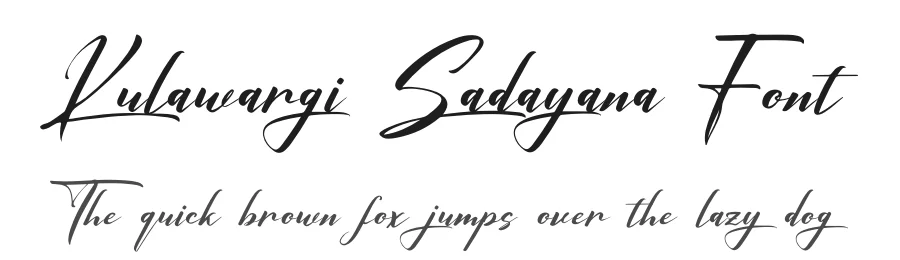 Kulawargi Sadayana Font by Denustudios — Script Handwritten Font