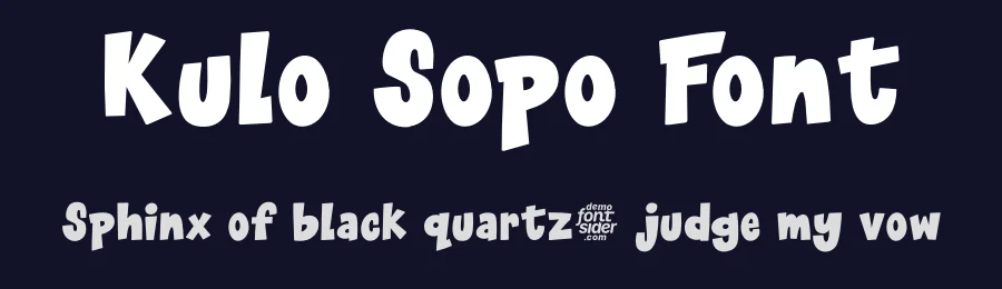 Kulo Sopo Font by fontsider — Display Font — thumbnail 2
