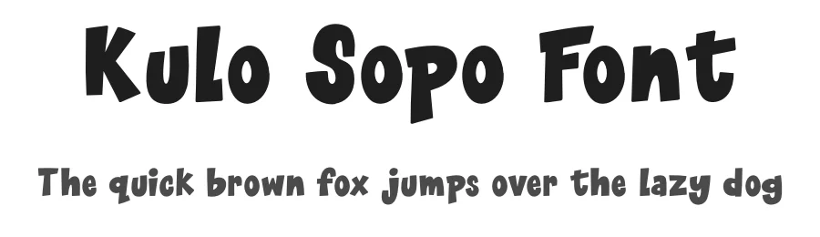 Kulo Sopo Font by fontsider — Display Font