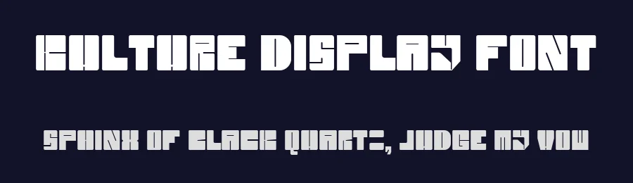 Kulture Display Font by Kulturë Type — Display Font — thumbnail 2