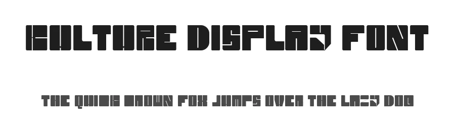 Kulture Display Font by Kulturë Type — Display Font