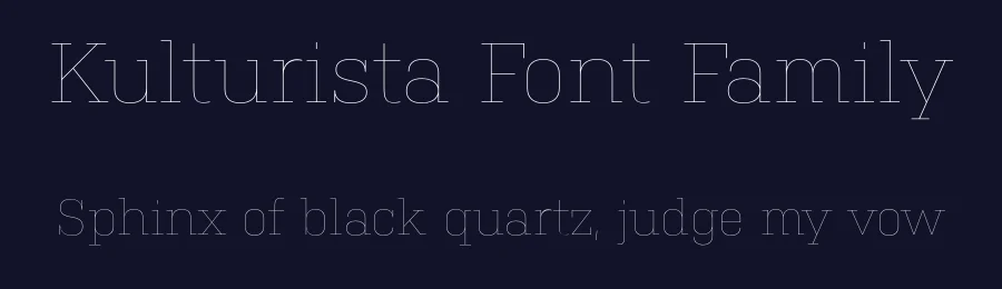 Kulturista Font Family by Suitcase Type Foundry — Slab Serif Font — thumbnail 2