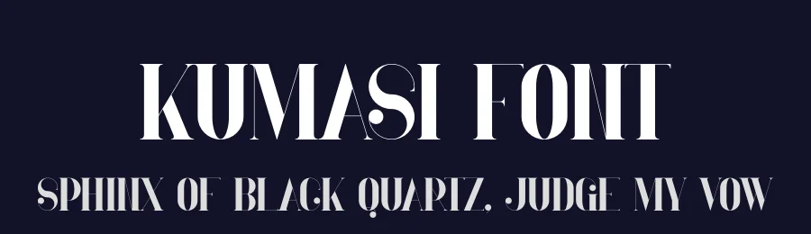 Kumasi Font by vpcreativeshop — Display Font — thumbnail 2
