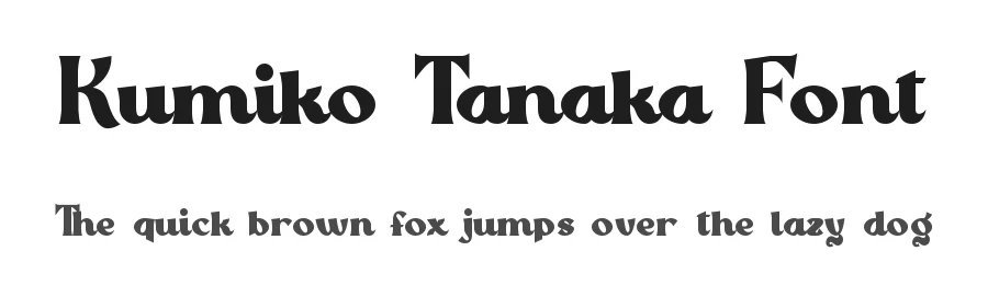 Kumiko Tanaka Font by nihstudio — Display Font