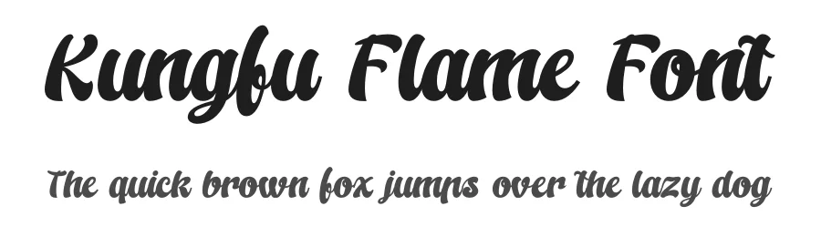 Kungfu Flame Font by timelesstype.co — Display Font