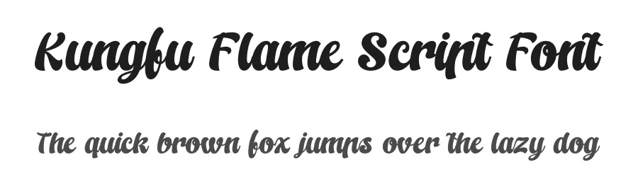 Kungfu Flame Script Font by timelesstype.co — Display Font