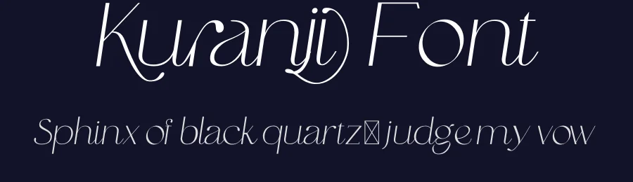 Kuranji Font by mhdafifersya — Sans Serif Font — thumbnail 2