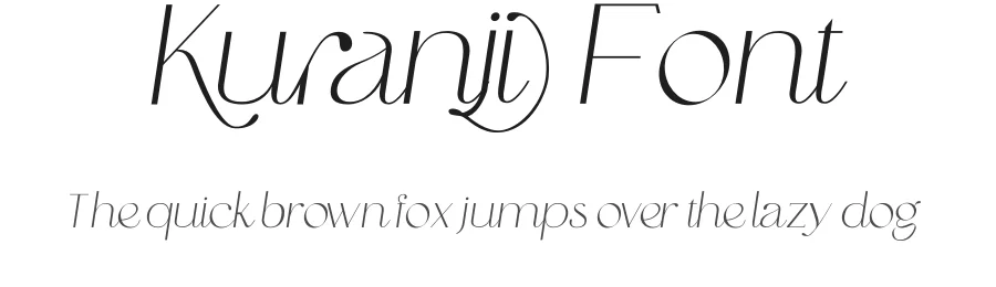 Kuranji Font by mhdafifersya — Sans Serif Font