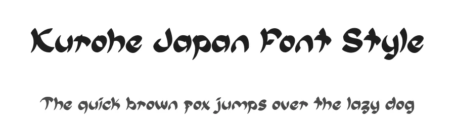 Kurohe Japan Font Style by ArtiXLabs — Script Handwritten Font