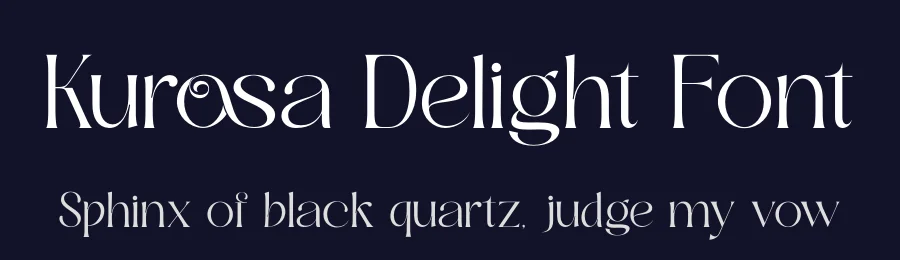 Kurosa Delight Font by zaain type — Display Font — thumbnail 2