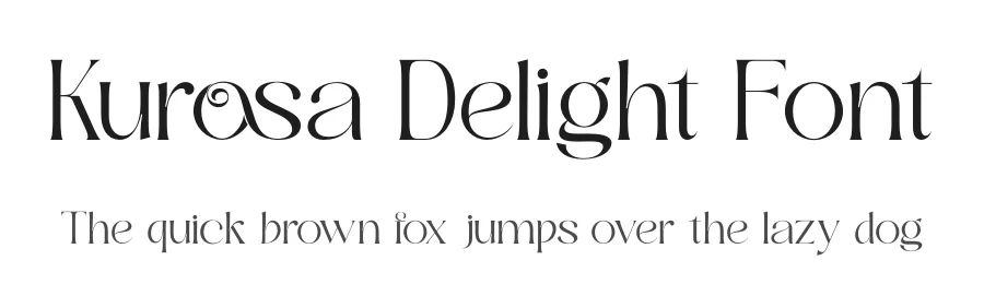 Kurosa Delight Font by zaain type β Display Font