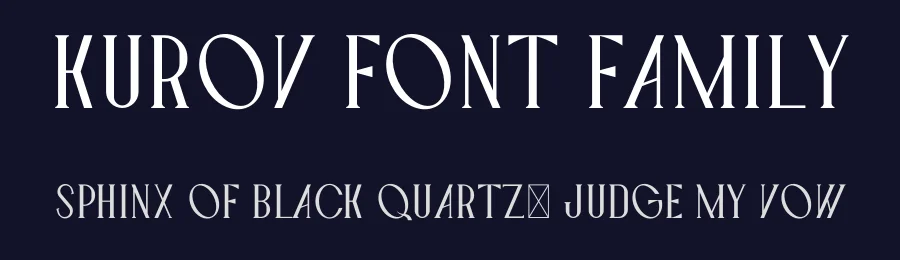 Kurov Font Family by Dazor — Display Font — thumbnail 2