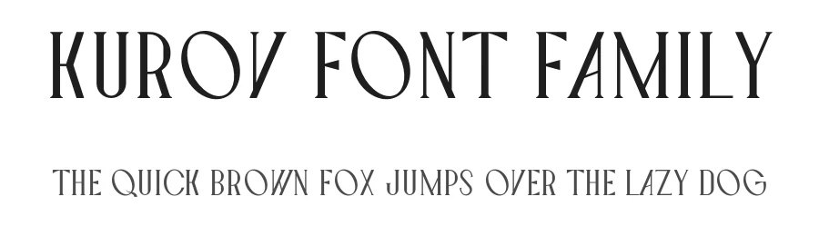 Kurov Font Family by Dazor — Display Font