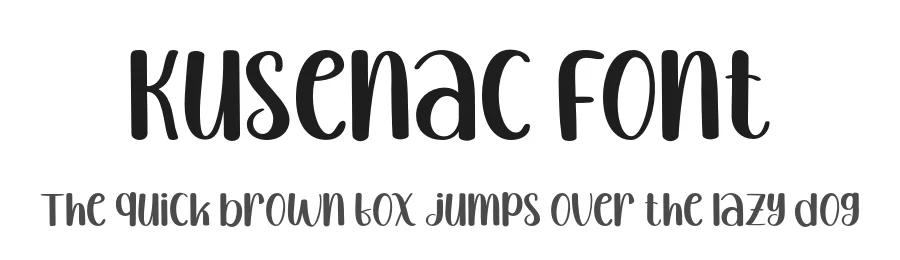 Kusenac Font by twinletter β Display Font