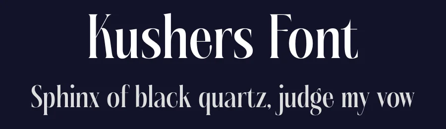 Kushers Font by timelesstype.co — Serif Font — thumbnail 2