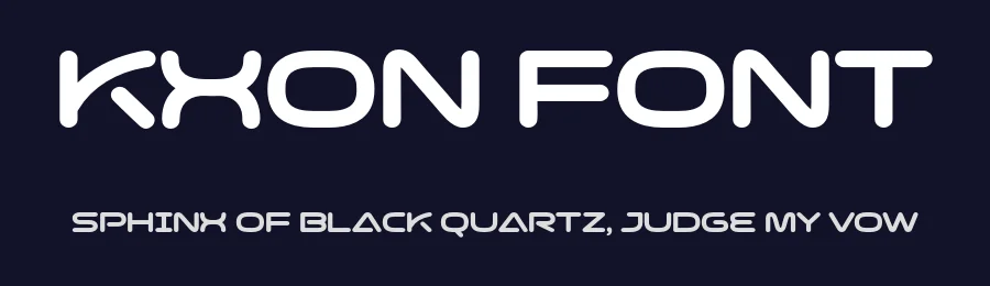 Kxon Font by Drizy — Sans Serif Font — thumbnail 2