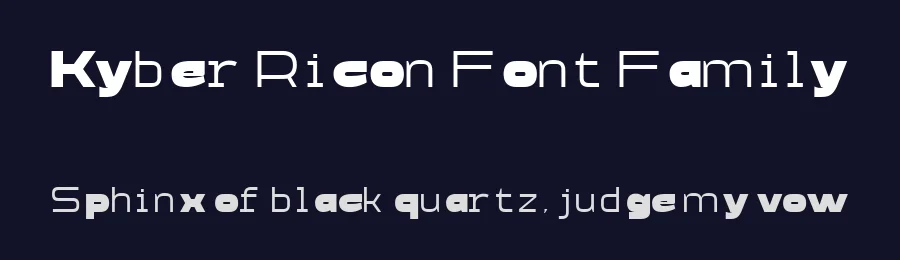 Kyber Ricon Font Family by TypeClassHeroes — Display Font — thumbnail 2