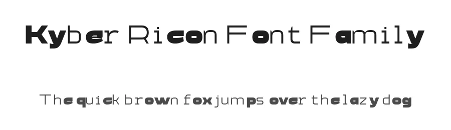 Kyber Ricon Font Family by TypeClassHeroes — Display Font