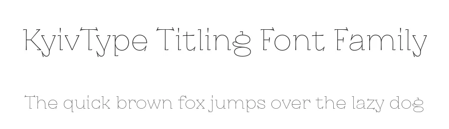KyivType Titling Font Family by Dmitry Rastvortsev — Display Font