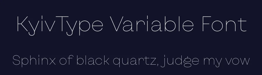 KyivType Variable Font by Dmitry Rastvortsev — Display Font — thumbnail 2