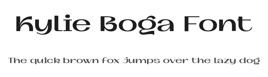 Kylie Boga Font by Kulokale β Sans Serif Font