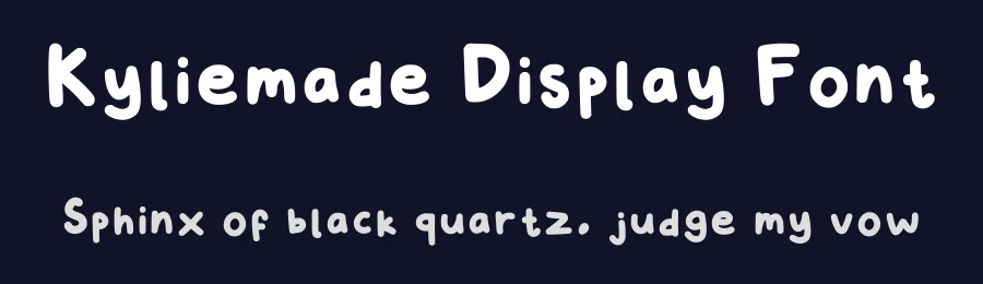 Kyliemade Display Font by kylie — Script Handwritten Font — thumbnail 2