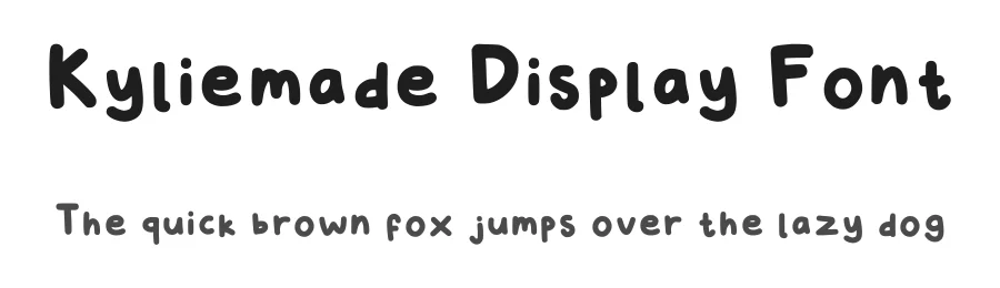 Kyliemade Display Font by kylie — Script Handwritten Font