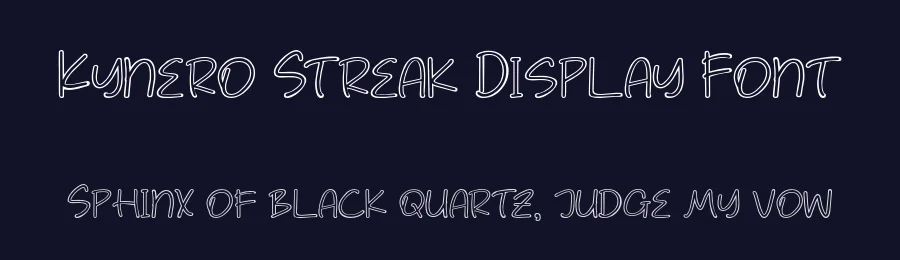 Kynero Streak Display Font by Creatifontstudios — Script Handwritten Font — thumbnail 2