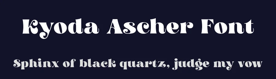 Kyoda Ascher Font by Kulokale — Serif Font — thumbnail 2