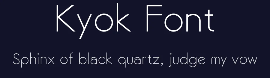 Kyok Font by denny-0980 — Sans Serif Font — thumbnail 2