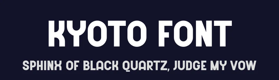 Kyoto Font by Sensatype Studio — Sans Serif Font — thumbnail 2