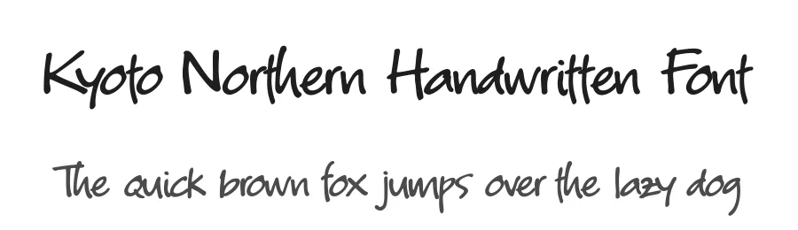 Kyoto Northern Handwritten Font by 38.lineart — Script Handwritten Font