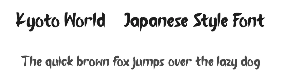 Kyoto World – Japanese Style Font by FlawlessAndCo — Display Font
