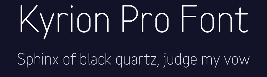 Kyrion Pro Font by Webhance Studio — Sans Serif Font — thumbnail 2