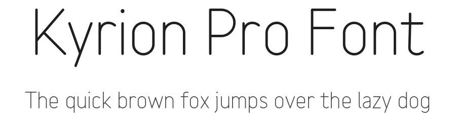 Kyrion Pro Font by Webhance Studio — Sans Serif Font
