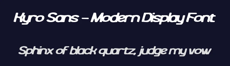 Kyro Sans – Modern Display Font by SURATMI — Decorative Font — thumbnail 2