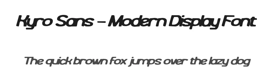 Kyro Sans – Modern Display Font by SURATMI — Decorative Font