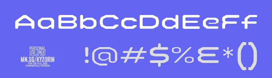 Kyzorin Font by Mans Greback — Display Font — thumbnail 3