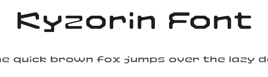 Kyzorin Font by Mans Greback — Display Font