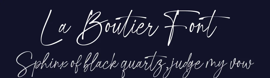 La Boutier Font by MJB Letters — Script Handwritten Font — thumbnail 2