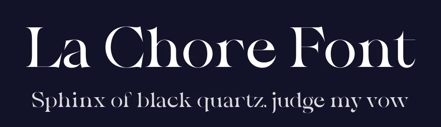 La Chore Font by Krismagraph — Serif Font — thumbnail 2