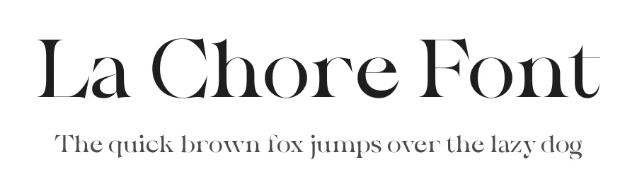 La Chore Font by Krismagraph — Serif Font