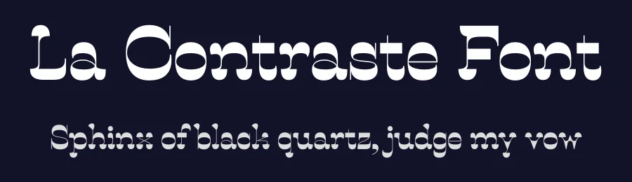 La Contraste Font by Naïma Ben Ayed Bureau — Display Font — thumbnail 2