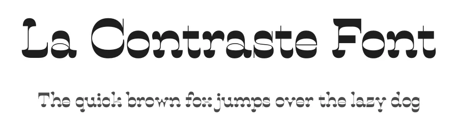 La Contraste Font by NaΓ―ma Ben Ayed Bureau β Display Font