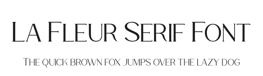 La Fleur Serif Font by fontkong — Serif Font